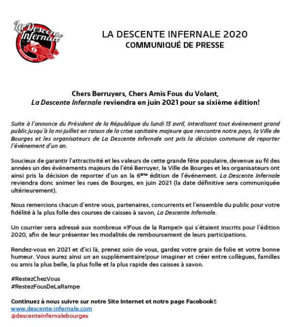 Descente Infernale 2020 - CP Annulation